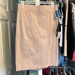 Dalia Stretchy Light Peach Pencil Skirt- Size 2
